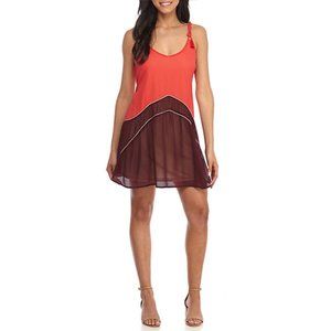 LIVING DOLL | Women’s Tassel Colorblock Dress